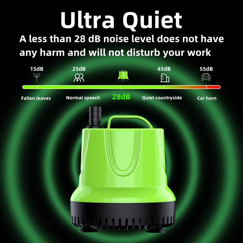 FREESEA Fountain Submersible Water Pump: 1100 GPH 100W Small Sump Pump for Outdoor Pond Hydroponic Statuary Waterfall Aquarium Fish Tank - Image 4